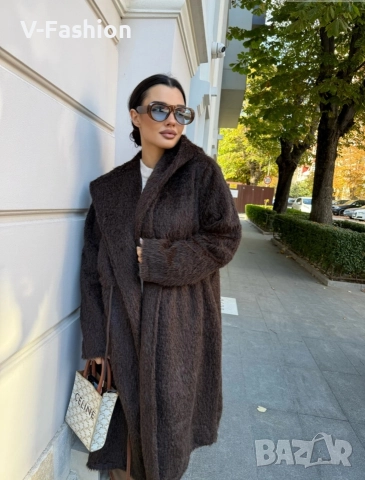 Палто дълго с връзки , снимка 3 - Палта, манта - 52956112