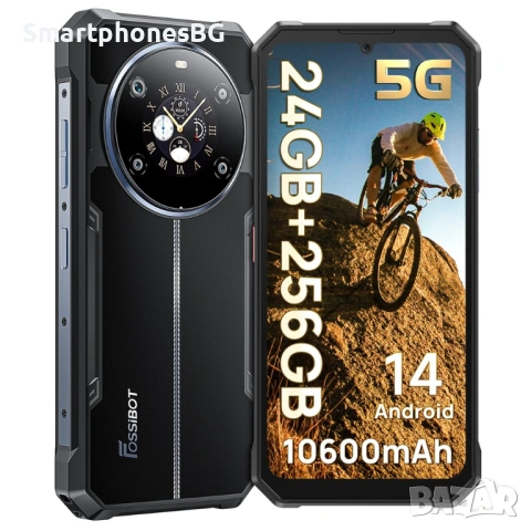 Fossibot F109 5G 24GB RAM 256GB ROM с IP68 защита,10600 mAh батерия
