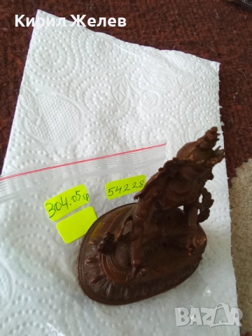 Бронзова статуетка тара 54228, снимка 12 - Колекции - 53754492