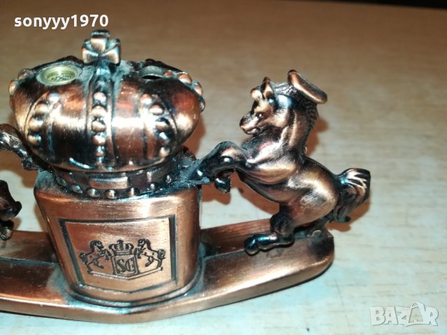 МЕТАЛНА ЗАПАЛКА С КОНЕ-ВНОС ФРАНЦИЯ 0402221247, снимка 5 - Колекции - 35669537
