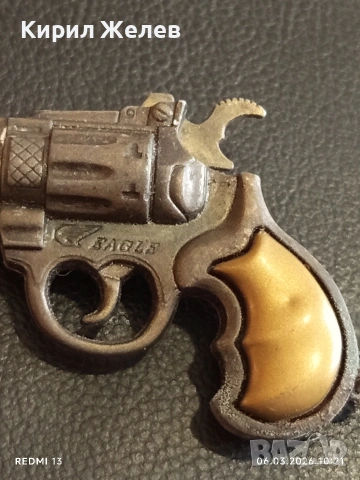 Миниатюрен сгъваем нож под формата на пистолет за КОЛЕКЦИЯ ДЕКОРАЦИЯ 12467, снимка 4 - Други ценни предмети - 53731443