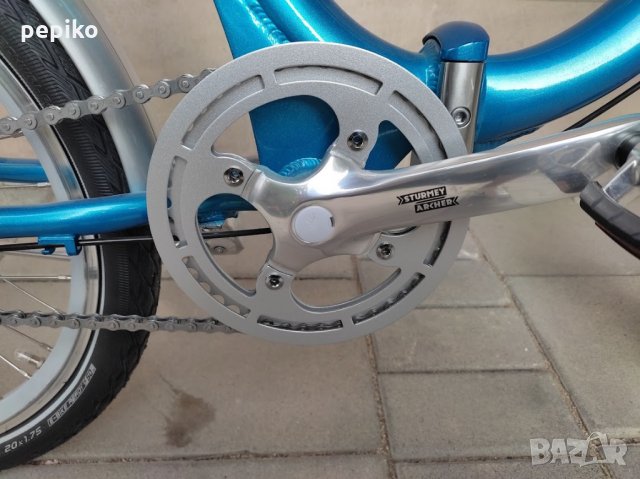 Продавам колела внос от Германия алуминиев сгъваем велосипед PONY SPORT 20 цола  SHIMANO STURMEY ARC, снимка 2 - Велосипеди - 33912226