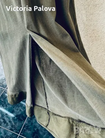 Дълга рокля G-STAR RAW памук и лен, снимка 4 - Рокли - 47362468