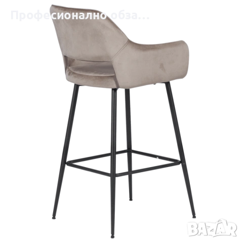Комплект бар столове и трапезарн столове за кухня и хол в общ обем-сива гама, снимка 7 - Столове - 50345492