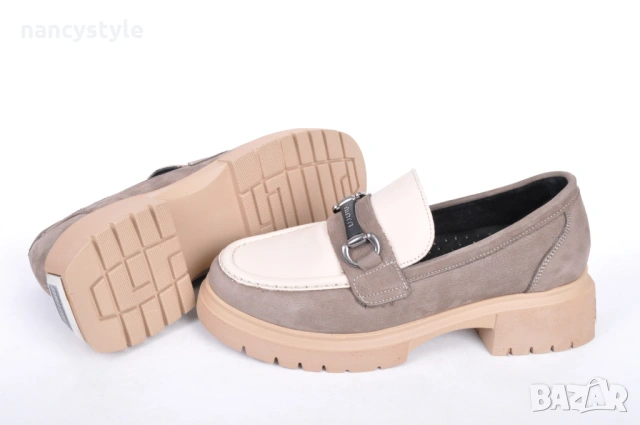 НОВО! Дамски лоуфъри Кожа/Набук, снимка 4 - Дамски ежедневни обувки - 53873179