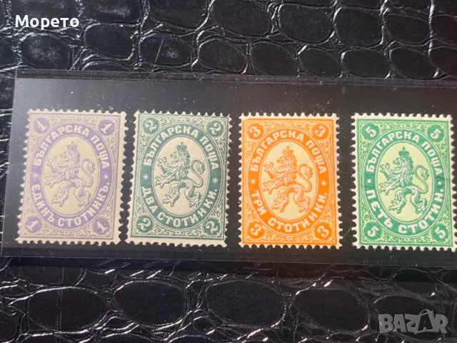 Марки,пълна серия Голям лъв I -1882 г.-Чиста(първа гума), снимка 2 - Филателия - 48750718