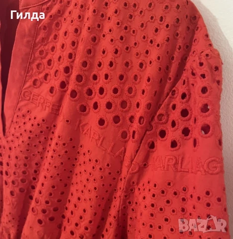 Karl Lagerfeld рокля памук 36, снимка 4 - Рокли - 51224406