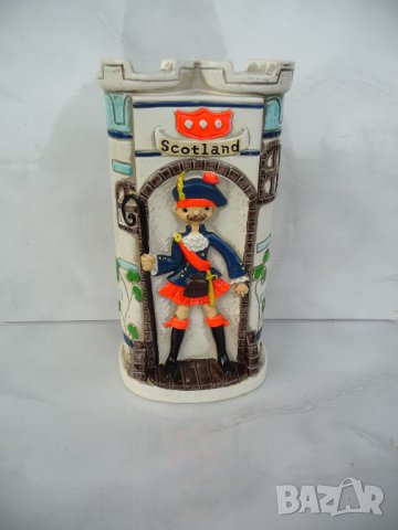 Шотландия керамична касичка Шотландски боец пола красива декорация каса монети
