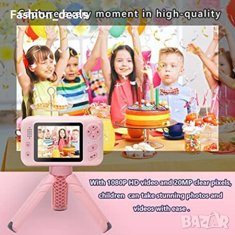 Нов Цифров Детски фотоапарат за момичета и момчета/1080P HD видеокамера/4-10год., снимка 4 - Други - 41385758
