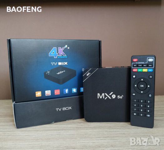 № ХИТ Нови 3in 1 джобен компютър MX9 TV box четириядрени 4K Android 8GB 128GB / Android TV 11 / 9 5G, снимка 4 - Телевизори - 39336984