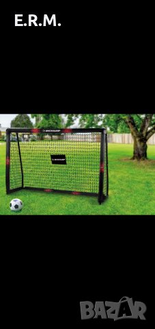 Dunlop футболна врата футболни врати с мрежа 180 х 120 прахово боядисана стомана, снимка 3 - Футбол - 38796008