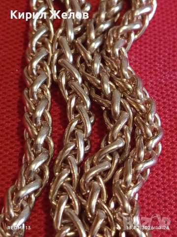 Красив ланец плетка тип ЖИТЕН КЛАС медицинска стомана позлатен много красив 51904, снимка 5 - Колиета, медальони, синджири - 53462882
