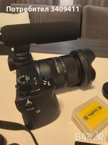 Сони 6500+Sigma 18-50mm f/2.8 DC DN Contemporary+микрофон+батерии, снимка 5 - Обективи и филтри - 51331666
