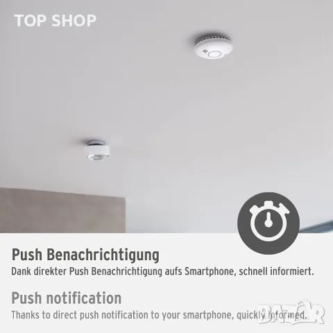WiFi детектор за дим и топлина WRHM01, снимка 5 - Други стоки за дома - 48668172