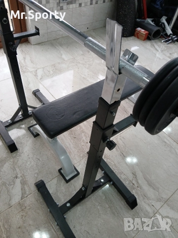 Лежанка с лост и тежести, снимка 9 - Фитнес уреди - 52185105