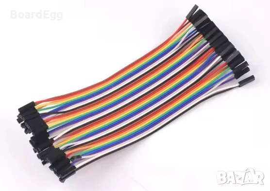 Dupont (джъмпер) кабели - 40PIN, 10cm, снимка 3 - Друга електроника - 51251521
