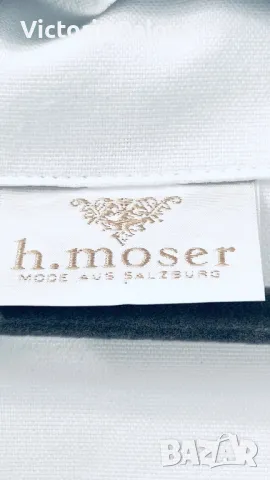 Скъпа бяла риза/блуза H. MOSER Австрия, снимка 5 - Ризи - 49626005