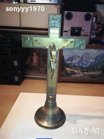 ГОЛЯМ КРЪСТ С ХРИСТОС ОТ ГЕРМАНИЯ 2801231442L, снимка 15 - Антикварни и старинни предмети - 39465208