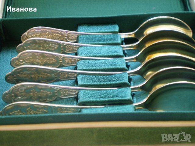 Уникални нови руски посребрени лъжички за чай, снимка 3 - Прибори за хранене, готвене и сервиране - 41712984