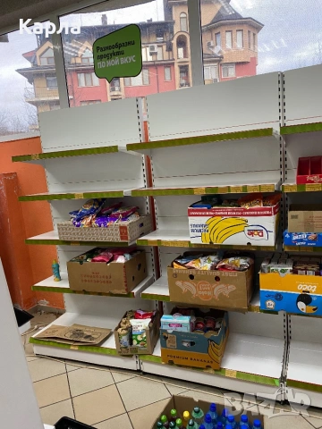 Стелажи и дървени рафтове за магазин, снимка 5 - Стелажи и щандове - 53279630