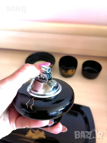 Страхотен Стар Японски Сет За Пушене-1970г., снимка 5 - Антикварни и старинни предмети - 49615569