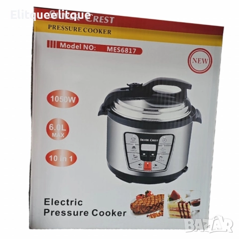 Мултифункционален електрически уред за готвене под налягане Silver Crest 10 в 1, снимка 4 - Мултикукъри - 52241764