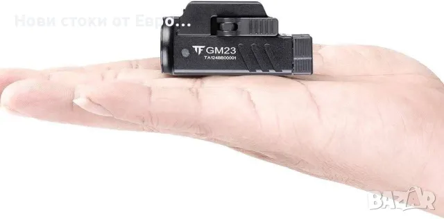 Пистолетна светлина TrustFire GM23 800 лумена Glock Gun Rail Mounted фенерче, USB, снимка 8 - Други - 49384374