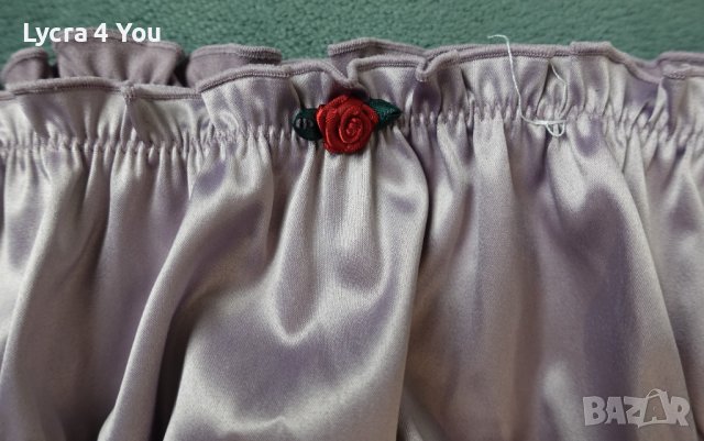 Нови светло-лилави сатенени бикини S-L размер, снимка 7 - Бельо - 44447188