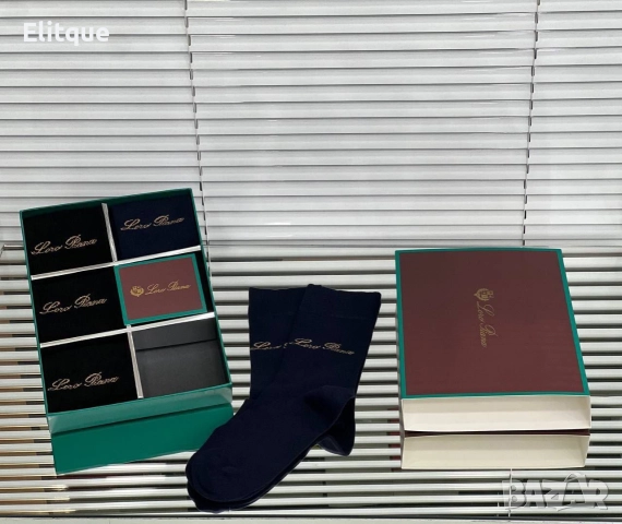 6 чифта чорапи в кутия louis vuitton Tommy Hilfiger Burberry , снимка 3 - Дамски чорапи - 52939805