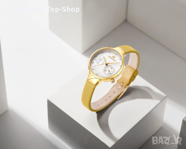 Дамски часовник NAVIFORCE Feminino Yellow/Gold 5001L GWY., снимка 4 - Дамски - 34752030