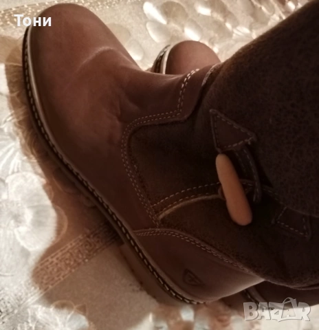 TAMARIS Оригинал Нови Дамски Боти Изцяло от Естествена Кожа 39, снимка 4 - Дамски боти - 53331298
