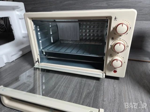 ПРОМО ! Мини Електрическа Фурна 1000 W / 22 L / компактен дизайн ! , снимка 4 - Печки, фурни - 55755709