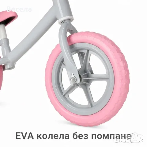 Детско баланс колело с кошница – леко, удобно и регулируемо, 2–4 години, розово, снимка 9 - Детски велосипеди, триколки и коли - 55990388