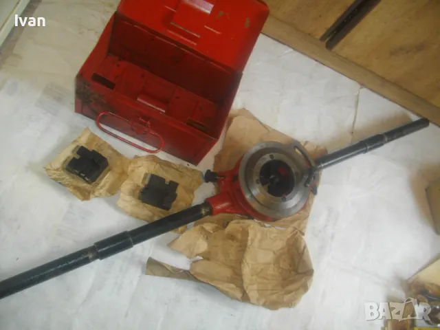 PROKOM ЗА РЕЗБИ НА ТРЪБИ ДО 2" ЦОЛА НОВА ПОЛСКА СТАРО КАЧЕСТВО ВИНТОНАРЕЗКА ВИНТОРЕЗ ПАФТА ПЛАШКА, снимка 2 - Други инструменти - 49453263