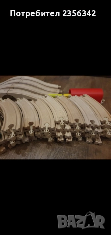 Дървено влакче с вагони и релси Икеа, снимка 7 - Влакчета, самолети, хеликоптери - 52680356