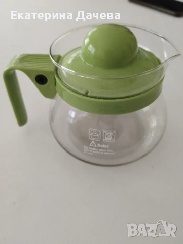 Продавам малка огнеупорна каничка за кафе и чай , снимка 2 - Сервизи - 50848334