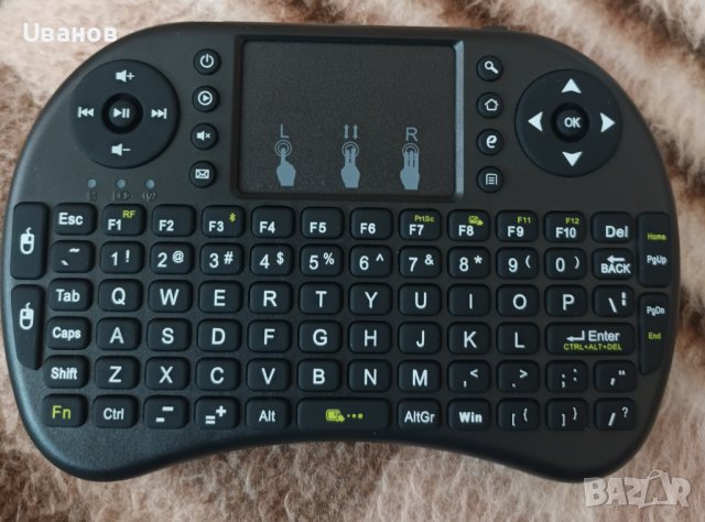 Bluetooth мини клавиатура с тъчпад (мишка) с мини Bluetooth USB приемник, снимка 2 - Клавиатури и мишки - 42014794