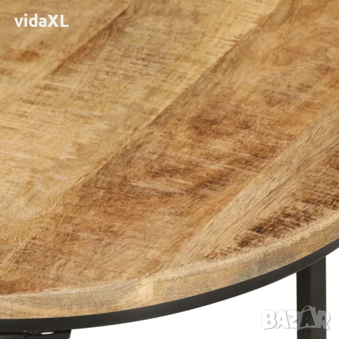 vidaXL Стифиращи маси, 3 бр, манго масив, снимка 5 - Маси - 56147292