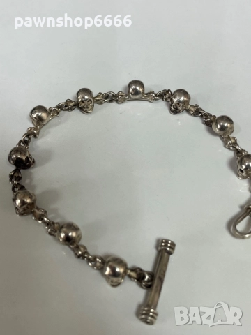 Сребърна верижка за джобен часовник, снимка 4 - Антикварни и старинни предмети - 51455277