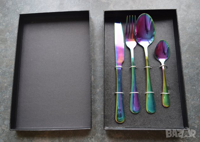 Комплект вилици, лъжици и нож Дъга, снимка 2 - Сервизи - 41312499