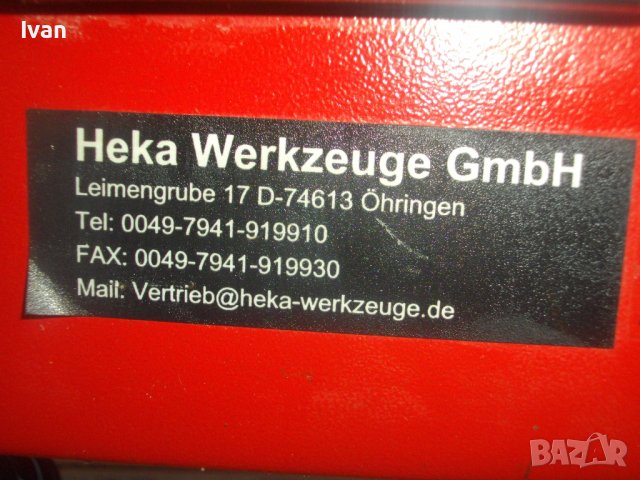HEKA ф180mm/600W-Немска Профи Ел.Машина Мокро/Сухо Рязане Плочи/Плочки-С Вана За Вода-Почти Нова, снимка 17 - Други инструменти - 40982317
