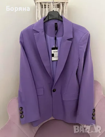 YAS нов с етикет наситено лилав блейзър размер М
