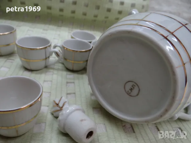Неползван порцеланов сервиз за греяна ракийца, снимка 5 - Сервизи - 49110473