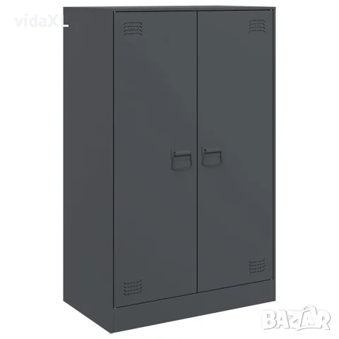 vidaXL Бюфет, антрацит, 67x39x107 см, стомана, снимка 1 - Бюфети - 56148191