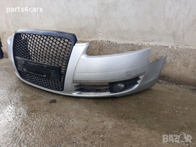 предна броня за ауди а6 ц6 4ф с тунинг маска AUDI A6 C6 4F, снимка 3 - Части - 53662248