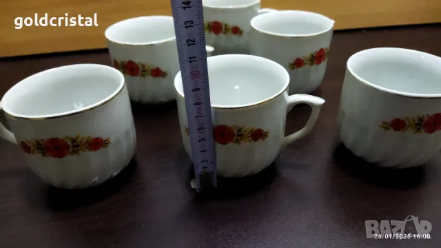 Стар български порцелан чаши за чай , снимка 4 - Антикварни и старинни предмети - 48841219