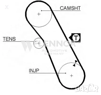 FLENNOR 4944V АНГРЕНАЖЕН РЕМЪК 1.6 D, FORD Escort Mk3 Mk4 / Orion Mk1 Mk2 / FORD Fiesta Mk2 / 