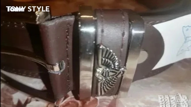 "Феникс" Нов Мъжки Колан Изцяло от Естествена Кожа с Етикет 110см. 