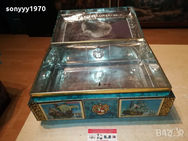 ФРЕГАТИ-КОРАБИ-МЕТАЛНА КУТИЯ ОТ ФРАНЦИЯ 1302221809, снимка 7 - Антикварни и старинни предмети - 35776244