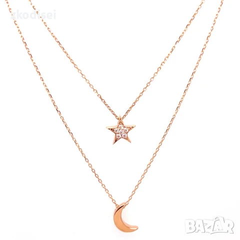 Златнo колие 2,10гр. 46,0см. 14кр. проба:585 модел:32103-5, снимка 1